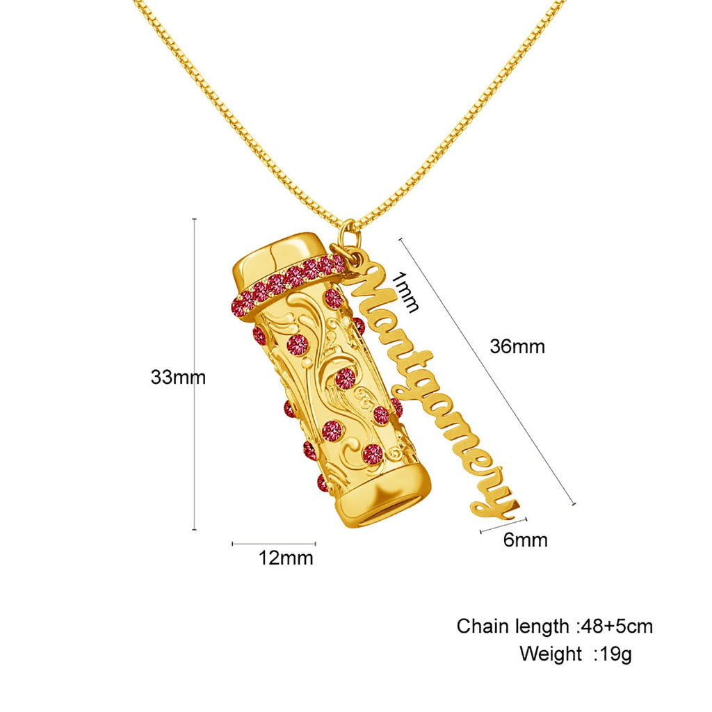 Personalised Letter Mini Colorful Kaleidoscope Pendant Necklaces - MERGE.DAY.1.FREESTYLE