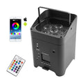 Battery Powered LED Uplights Rechargeable Par Can 6x18W RGBWA+UV 9600 MAh APP/Remote/DMX512 Control Stage Lights - MERGE.DAY.1.FREESTYLE