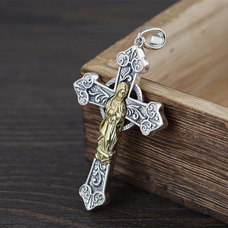Personality Creative Jesus Cross Amulet Pendant Rock Casual Gift Catholic Christian Necklace - MERGE.DAY.1.FREESTYLE