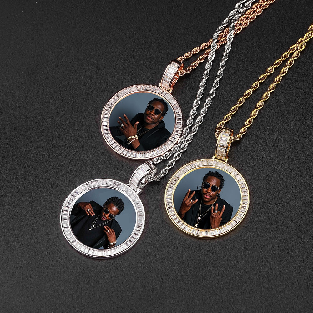 Custom Made Photo Medallions Necklace & Pendant With Hip hop Jewelry - MERGE.DAY.1.FREESTYLE