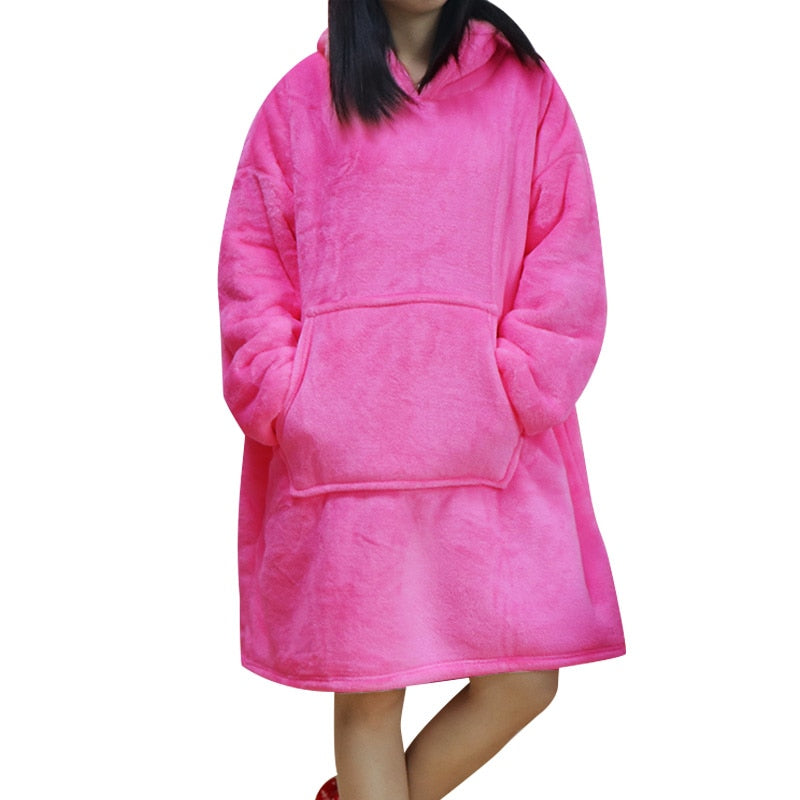 Oversized Hoodie Sweatshirt Women Tie Dye Hoodies Fleece Giant Wearable Blanket - MERGE.DAY.1.FREESTYLE