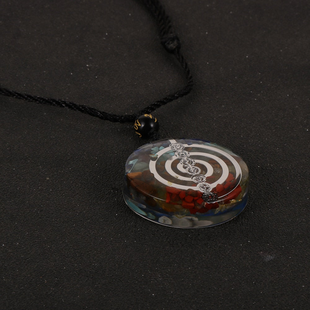 Energy Generator Orgone Amulet 7 Chakras Pendant Necklace - MERGE.DAY.1.FREESTYLE