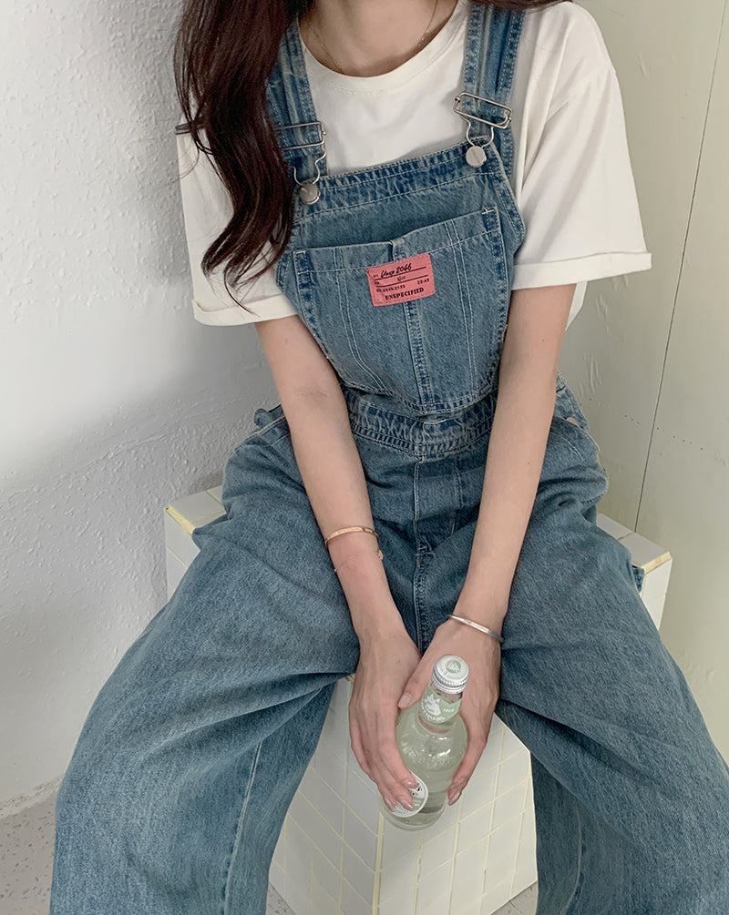 Casual Denim Jumpsuits Women Loose Overalls Baggy Wide Leg Rompers - MERGE.DAY.1.FREESTYLE