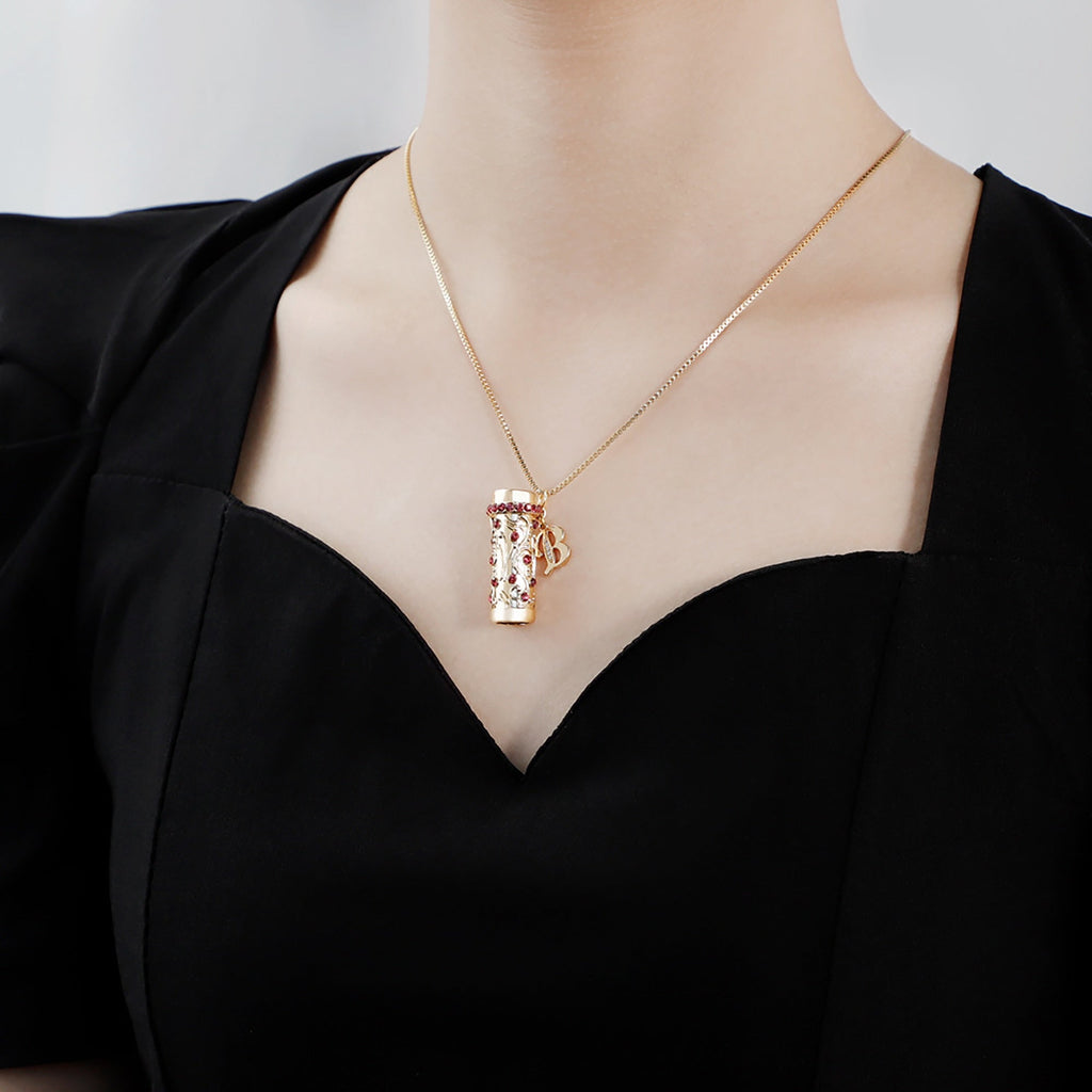 Personalised Letter Mini Colorful Kaleidoscope Pendant Necklaces - MERGE.DAY.1.FREESTYLE