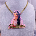 Custom Name Picture Necklace for Women Personalized Acrylic Pendent Necklace Custome Jewelry - MERGE.DAY.1.FREESTYLE