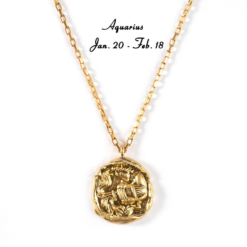 twelve zodiac signs necklace - MERGE.DAY.1.FREESTYLE