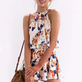 Sexy Jumpsuit For Women Loose Cause Boho Floral Female Rompers Beach Shorts Sets - MERGE.DAY.1.FREESTYLE