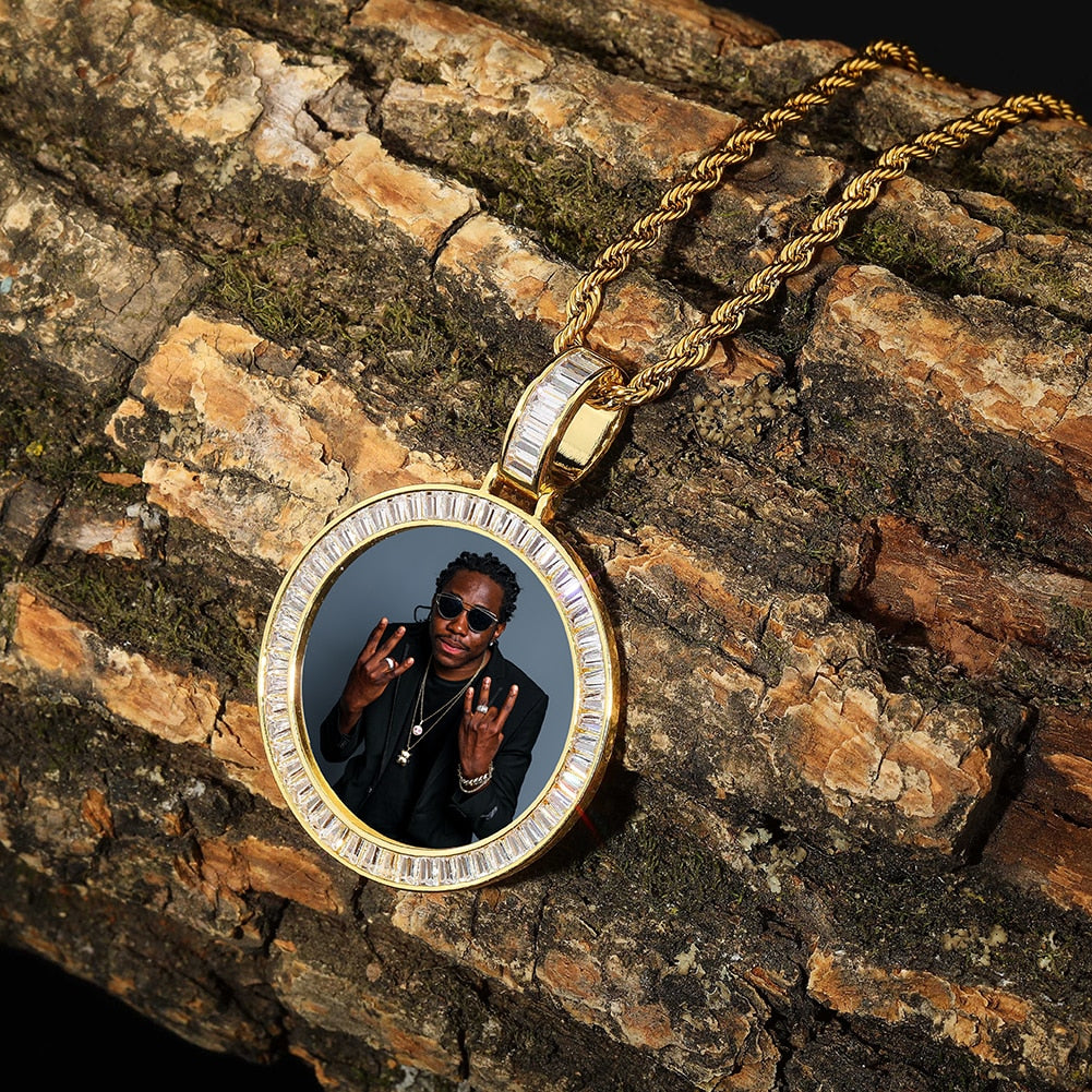 Custom Made Photo Medallions Necklace & Pendant With Hip hop Jewelry - MERGE.DAY.1.FREESTYLE