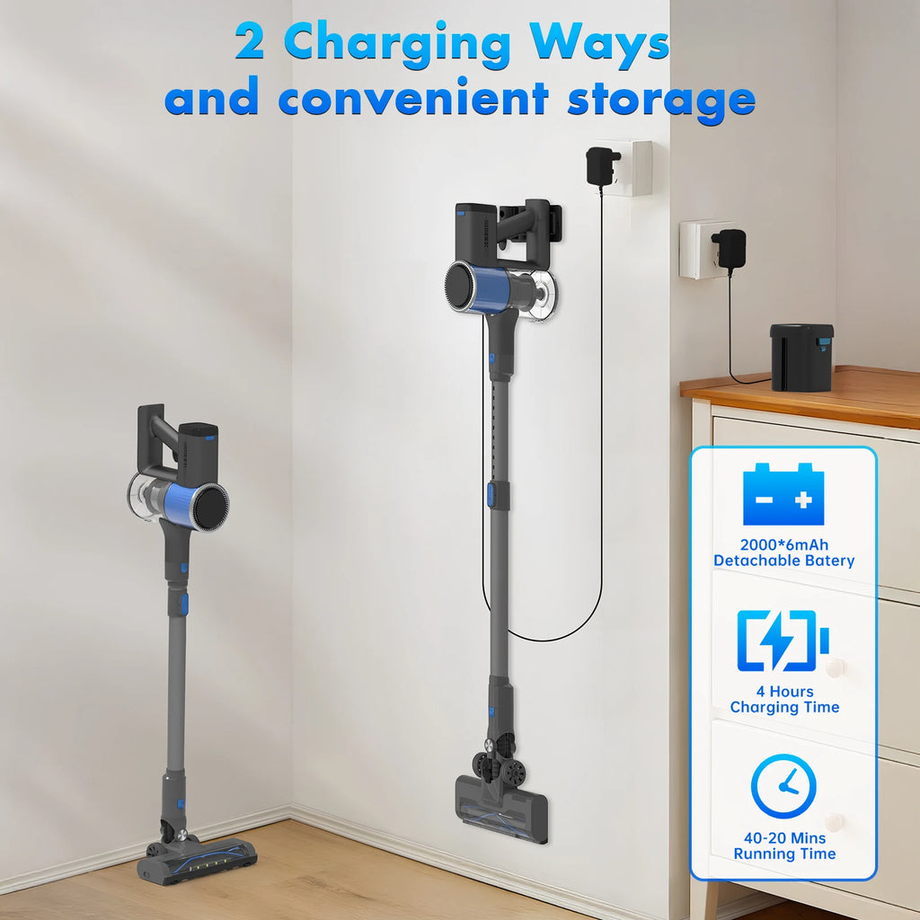 EU Local Stock Powerful Handheld Upright Cleaning Stick Vacuum Cleaner Cordless New Technology Anti-tangle Rollers for Home - MERGE.DAY.1.FREESTYLE