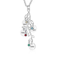 Women Customized Birthstone Family Tree Name Necklace - MERGE.DAY.1.FREESTYLE