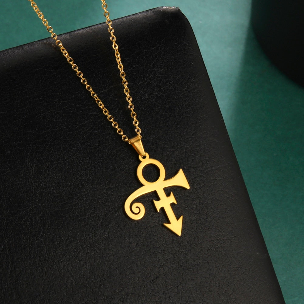 Guitar Memorial Love Symbol Pendant Necklace Le Petit Prince Necklaces - MERGE.DAY.1.FREESTYLE