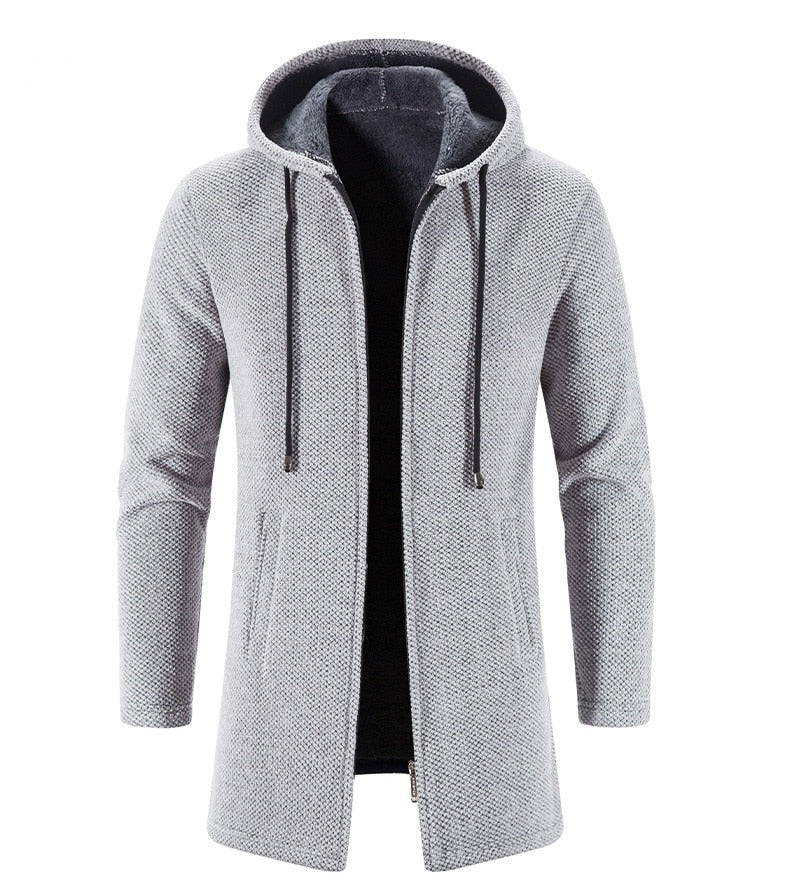 Cashmere Men's Cardigan Chenille Outer Sweater Coat Windbreaker - MERGE.DAY.1.FREESTYLE