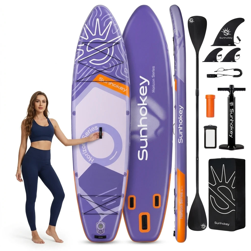 EU Warehouse in Stock sup Board Free Shipping Tabla De Paddle Surf Inflatable Stand up Paddle Board Purple Surfboard for Unisex - MERGE.DAY.1.FREESTYLE