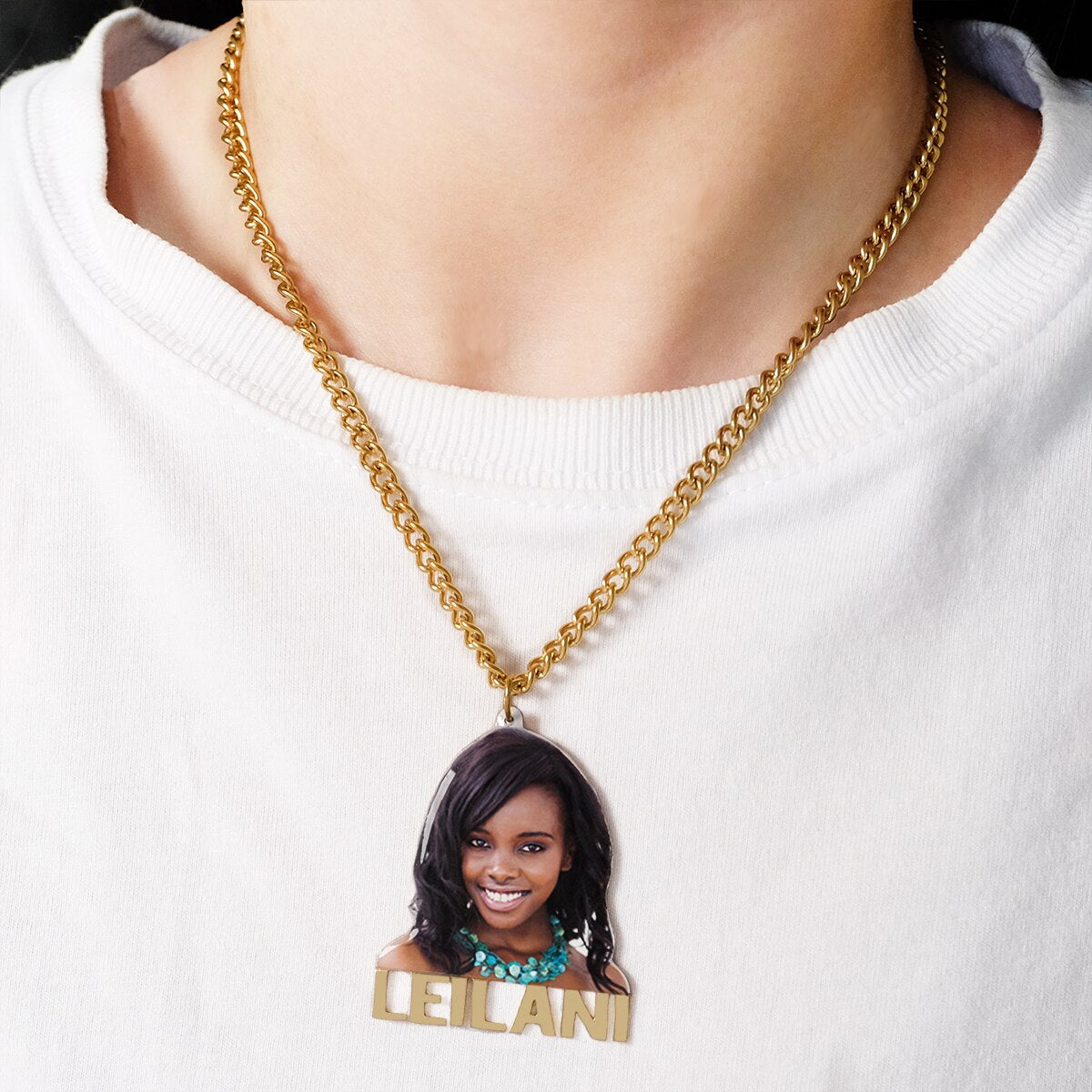 Custom Name Memory Necklace,Personalized Name Necklaces with Picture,Handmade Nameplate Necklace, - MERGE.DAY.1.FREESTYLE