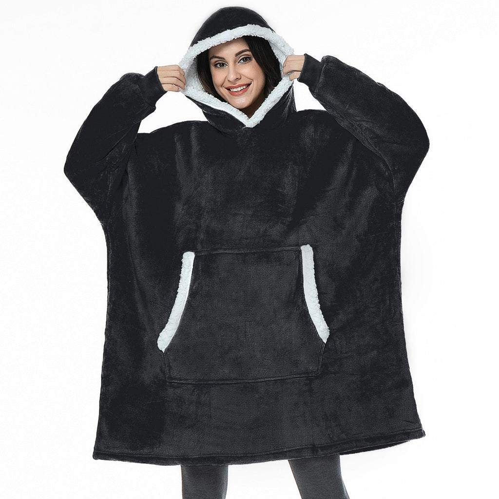 Oversized Hoodie Sweatshirt Women Tie Dye Hoodies Fleece Giant Wearable Blanket - MERGE.DAY.1.FREESTYLE