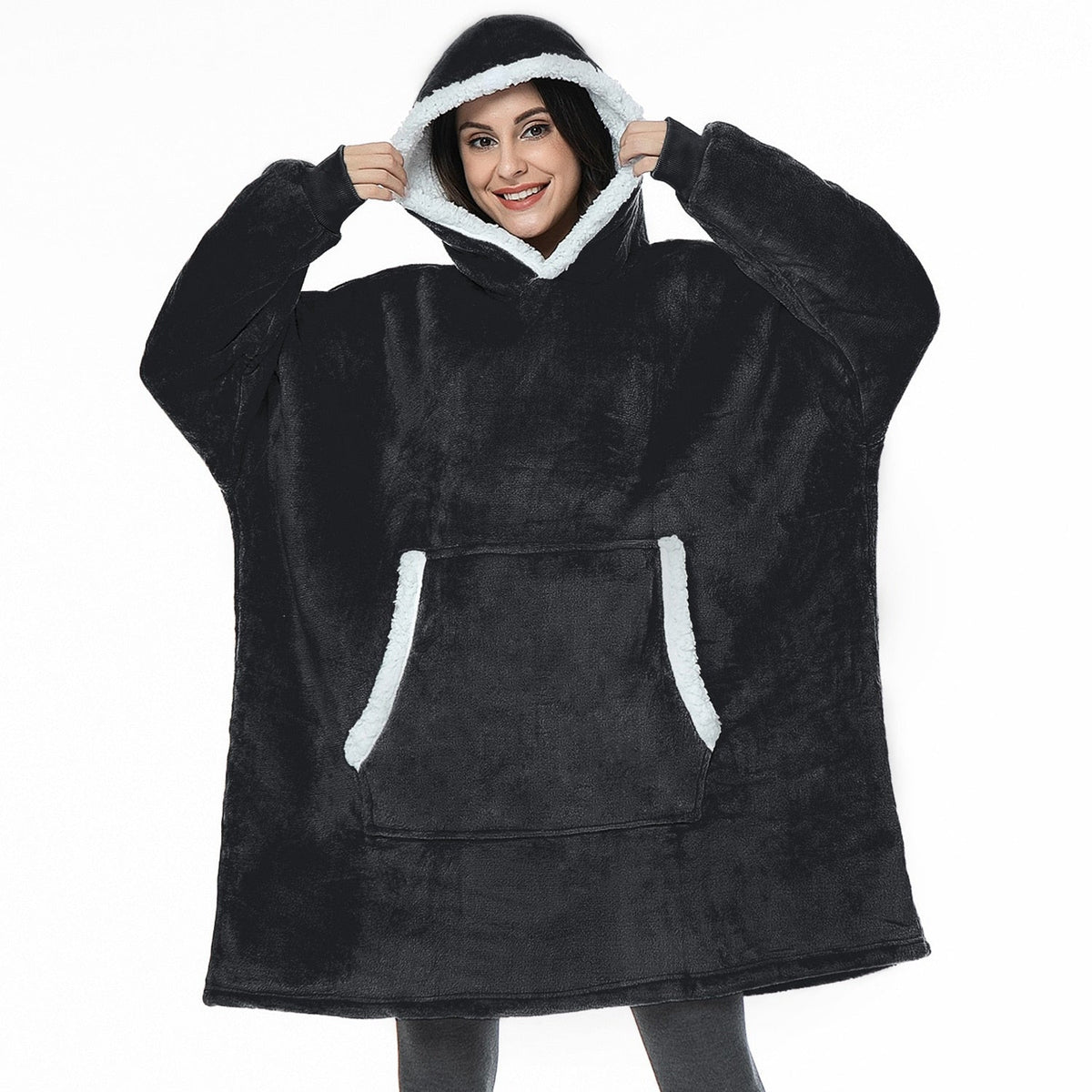 Oversized Hoodie Sweatshirt Women Tie Dye Hoodies Fleece Giant Wearable Blanket - MERGE.DAY.1.FREESTYLE