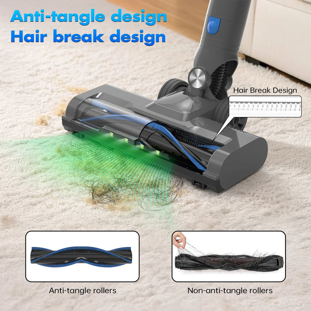EU Local Stock Stick Cordless Vacuum for Cars Household with Self-Cleaning Brush Roll 30Kpa Strong Suction Removable Battery - MERGE.DAY.1.FREESTYLE