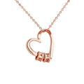 Personalized Heart-shaped Charming Gifts Pendant Jewelry With 1-3 Beads Engraved Name - MERGE.DAY.1.FREESTYLE