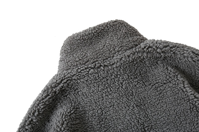 Hip Hop Winter Fleece Fluffy Jacket Streetwear - MERGE.DAY.1.FREESTYLE