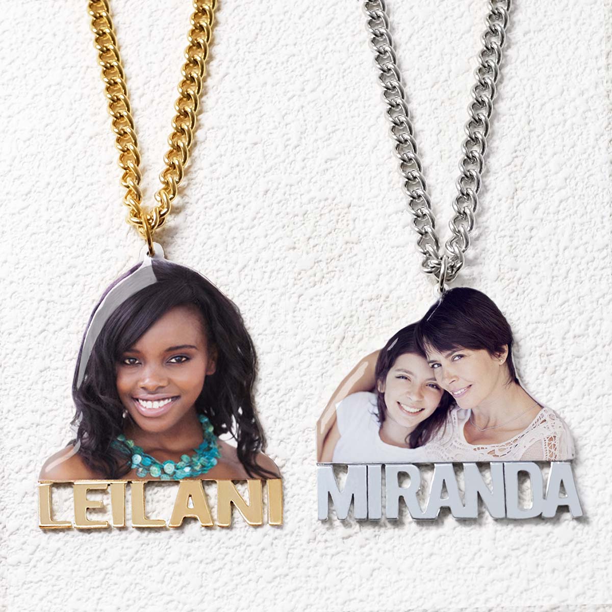 Custom Name Memory Necklace,Personalized Name Necklaces with Picture,Handmade Nameplate Necklace, - MERGE.DAY.1.FREESTYLE