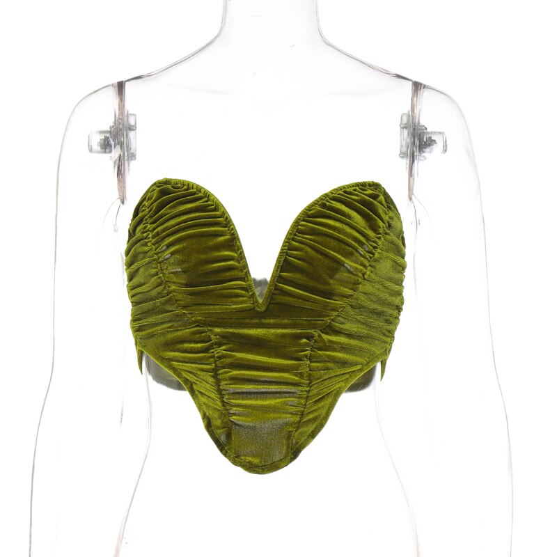 Sleeveless Slash Neck Draped Crop Top Solid Elegant Shirt - MERGE.DAY.1.FREESTYLE