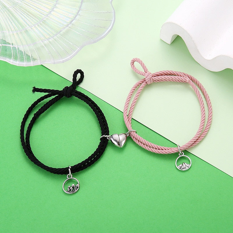 Magnet Paired Couple Bracelet For Lovers Distance Bracelet For Women Men - MERGE.DAY.1.FREESTYLE