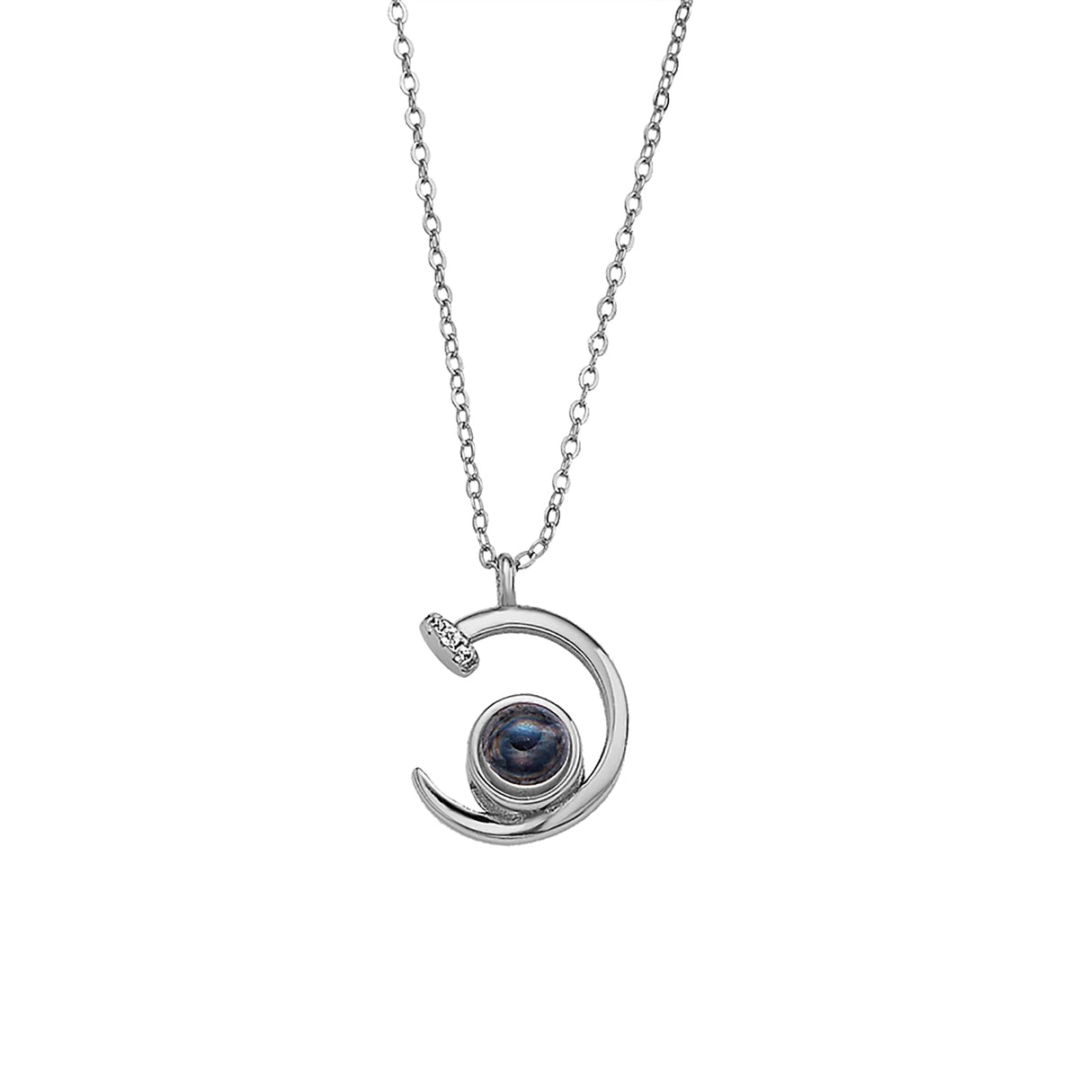 Customized 925 Silver 100 languages Projection Necklace Couple Memory Gifts - MERGE.DAY.1.FREESTYLE