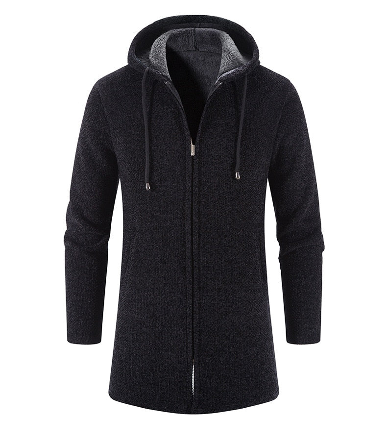 Cashmere Men's Cardigan Chenille Outer Sweater Coat Windbreaker - MERGE.DAY.1.FREESTYLE