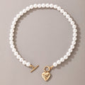 Big White Imitation Pearl Beads Choker Clavicle Chain Necklace For Women Wedding Jewelry - MERGE.DAY.1.FREESTYLE