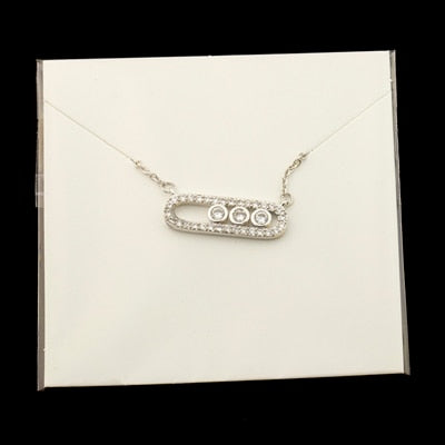 Arab Style Crystal Bead Pendant For Women Wedding Jewelry 3 Dot On Oval Necklace - MERGE.DAY.1.FREESTYLE