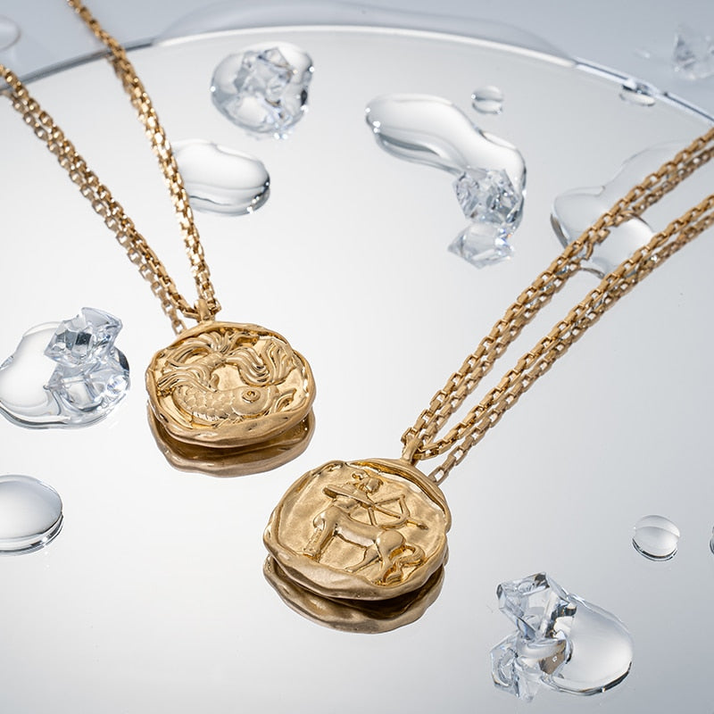 twelve zodiac signs necklace - MERGE.DAY.1.FREESTYLE
