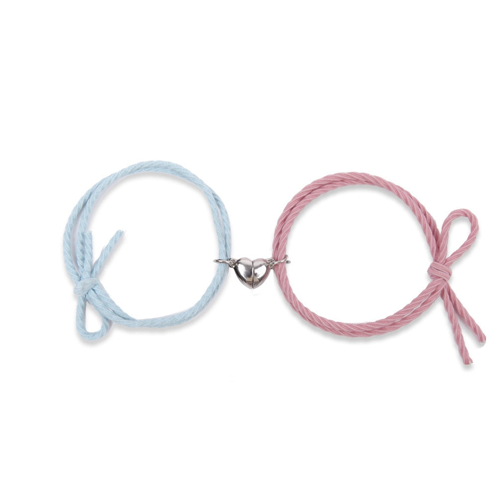 2Pcs Couple Matching Bracelet Magnetic Distance Bracelet - MERGE.DAY.1.FREESTYLE