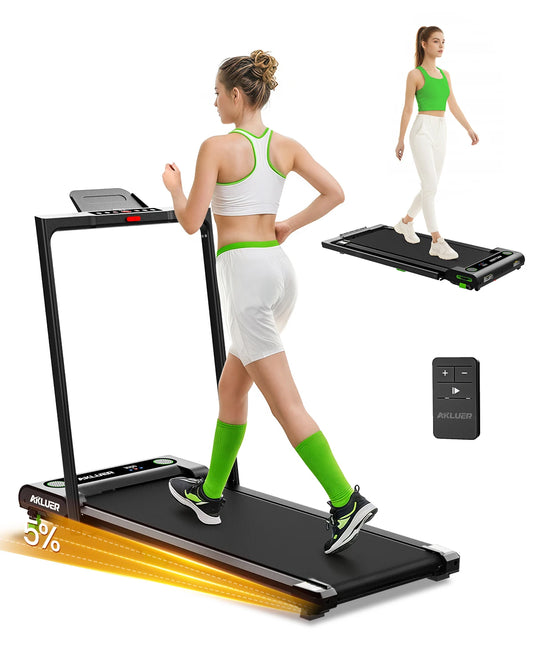 2-in-1 Folding Treadmill With LED Screen Electric Walking Pad for Home Gym Use Without Heart Rate Test - MERGE.DAY.1.FREESTYLE