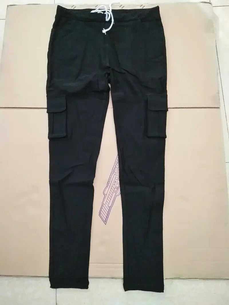 Elegant Elastic Women Pants Oversize Drawstring Long Pencil Pants - MERGE.DAY.1.FREESTYLE