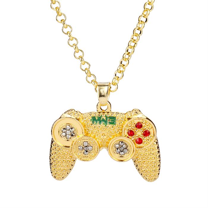 Rhinestones Handle Necklaces gamepad Necklaces for Women Men Game Controller Pendant - MERGE.DAY.1.FREESTYLE
