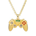 Rhinestones Handle Necklaces gamepad Necklaces for Women Men Game Controller Pendant - MERGE.DAY.1.FREESTYLE