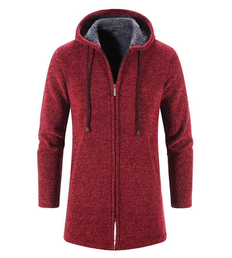 Cashmere Men's Cardigan Chenille Outer Sweater Coat Windbreaker - MERGE.DAY.1.FREESTYLE