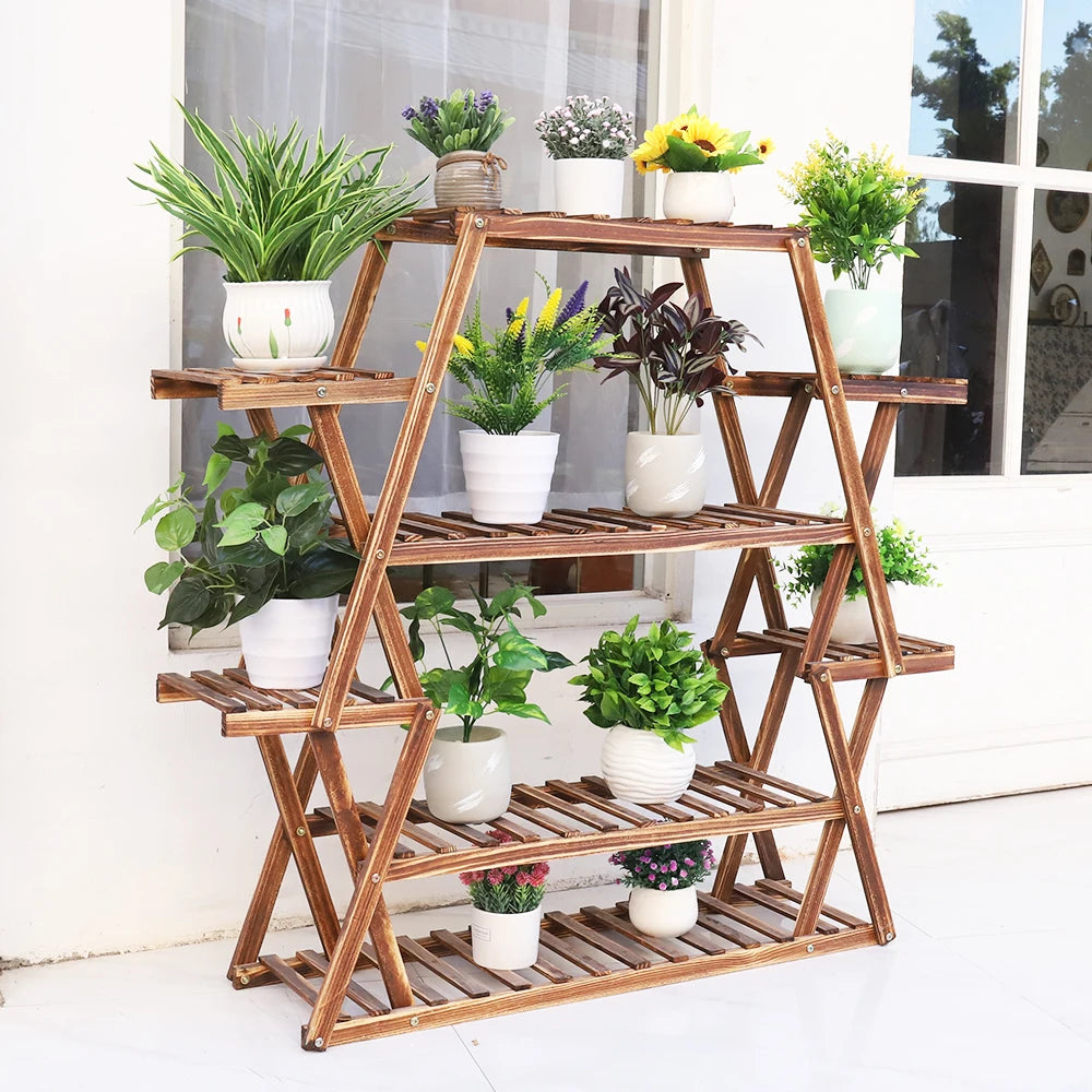 Wooden Plant Pot Stand Muti-Lader Flower Display Shelf - MERGE.DAY.1.FREESTYLE