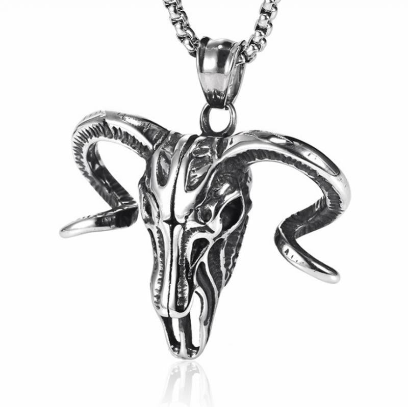 Punk Ghost Skull Mask Pendant Necklace Cool Men's Rock Party Jewelry - MERGE.DAY.1.FREESTYLE