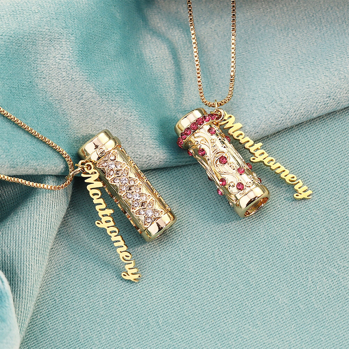 Personalised Letter Mini Colorful Kaleidoscope Pendant Necklaces - MERGE.DAY.1.FREESTYLE