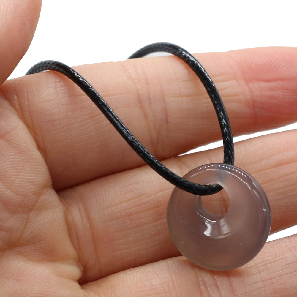 Natural Malachites Rose Quartzs Pendant Necklace Simple Stylish Pendant Necklace - MERGE.DAY.1.FREESTYLE