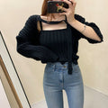 Camisole Knitted Cardigans Women Two Piece Sets 2021 Autumn Sweater Jacket Woman - MERGE.DAY.1.FREESTYLE