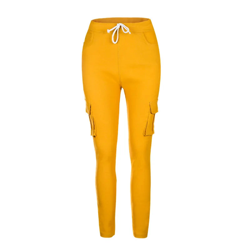 Elegant Elastic Women Pants Oversize Drawstring Long Pencil Pants - MERGE.DAY.1.FREESTYLE