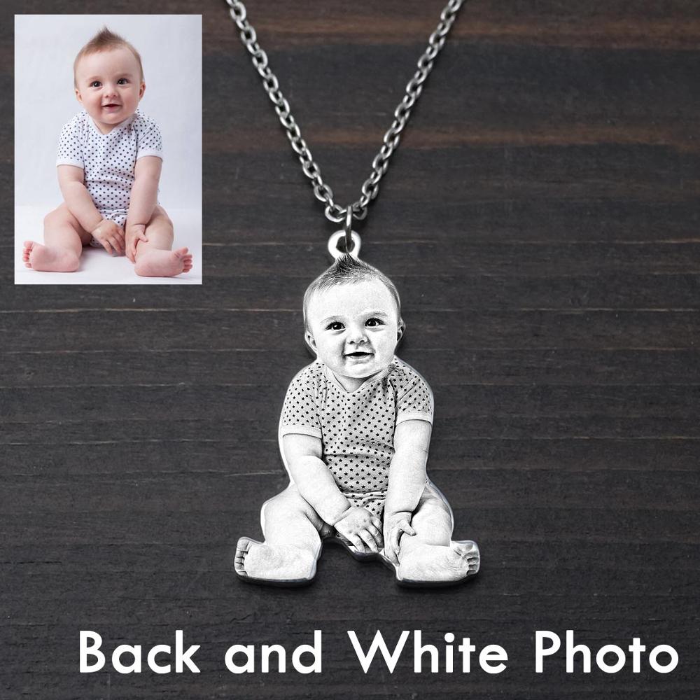 Personalized Photo Necklace,Pet Photo Necklace,Picture Necklace, Memorial Gift - MERGE.DAY.1.FREESTYLE