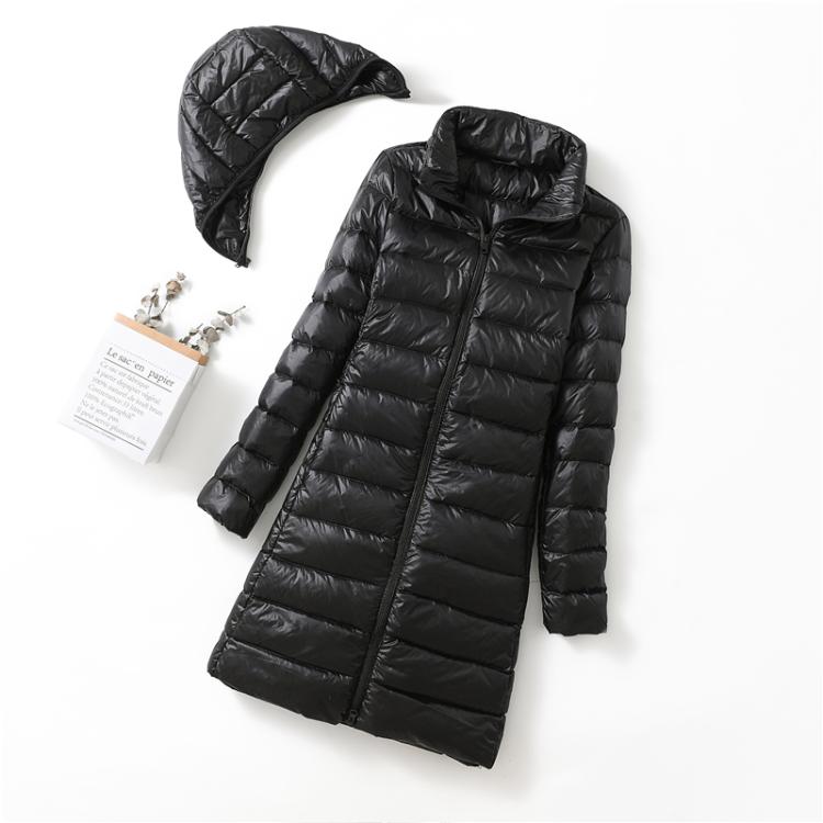 Ultralight Thin Down Jacket White Duck Down Hooded long Jackets Long Sleeve - MERGE.DAY.1.FREESTYLE