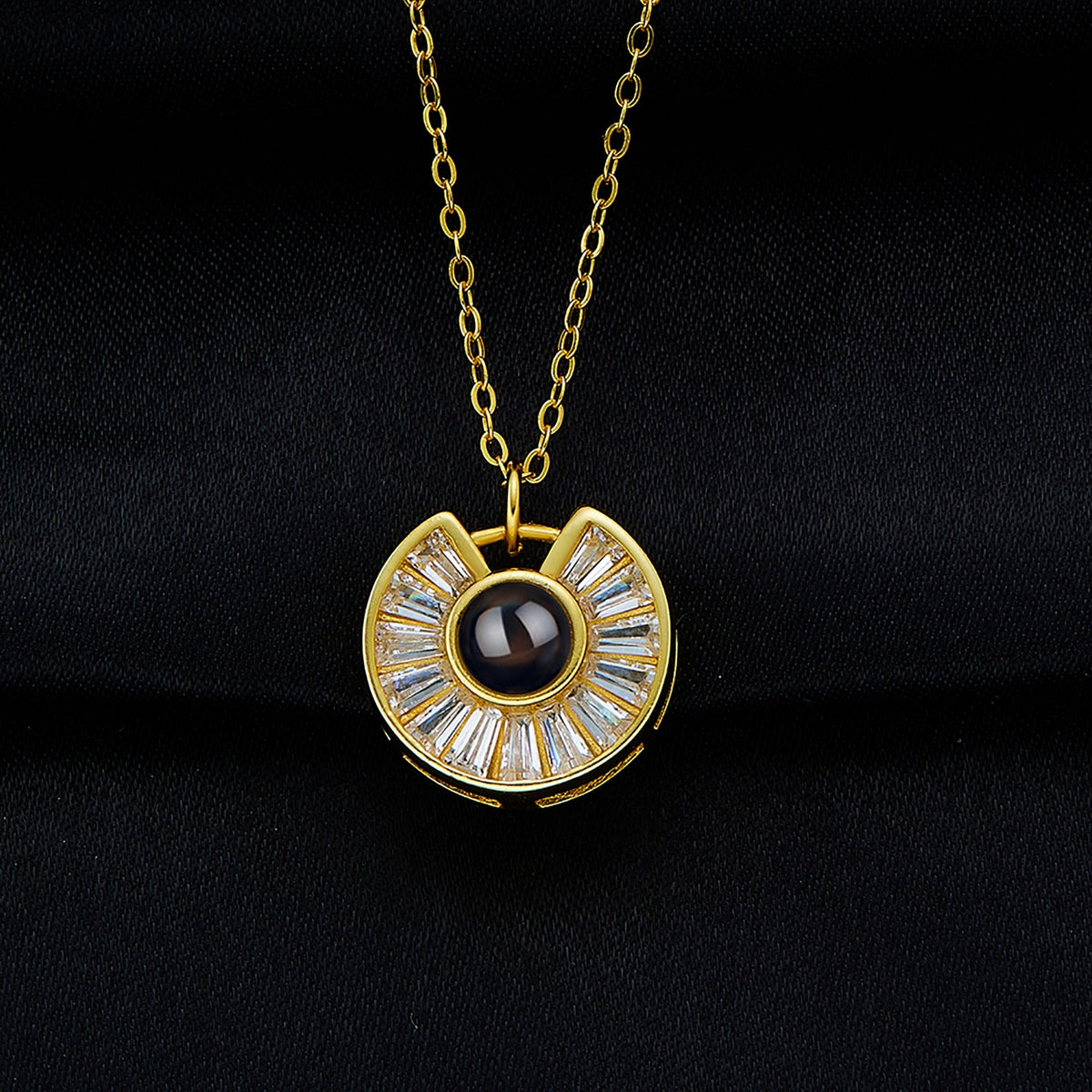 Custom Photo Necklace Flower Necklace Valentine's Day Romantic Gift - MERGE.DAY.1.FREESTYLE