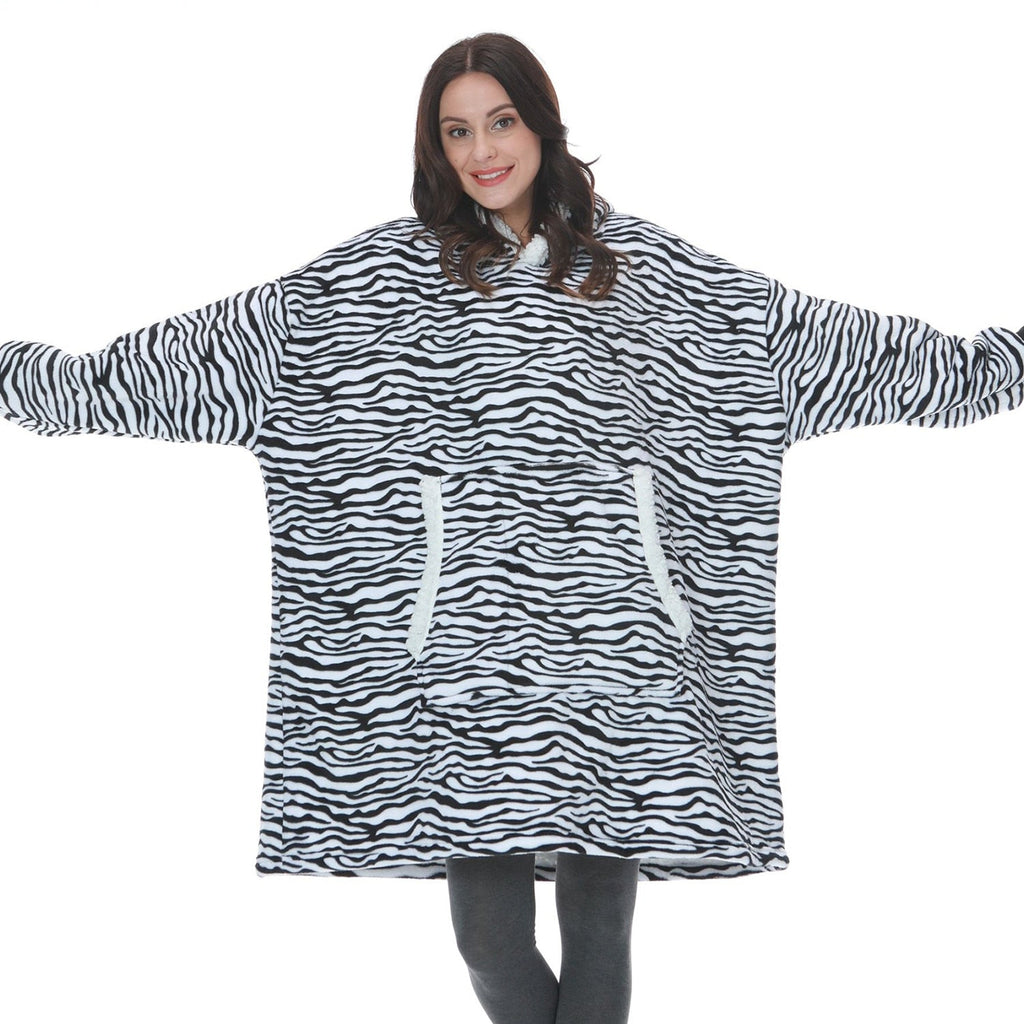 Sudadera con capucha extragrande para mujer, sudadera tipo manta gigante de forro polar con diseño tie-dye
