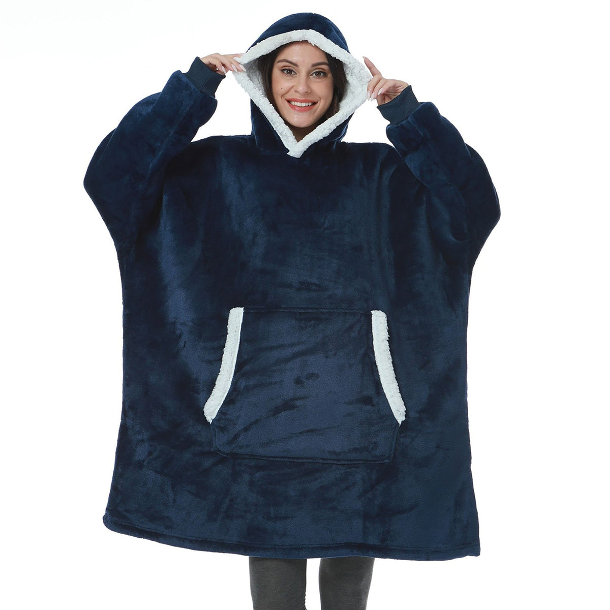 Oversized Hoodie Sweatshirt Women Tie Dye Hoodies Fleece Giant Wearable Blanket - MERGE.DAY.1.FREESTYLE