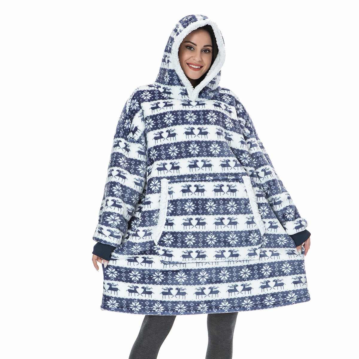 Oversized Hoodie Sweatshirt Women Tie Dye Hoodies Fleece Giant Wearable Blanket - MERGE.DAY.1.FREESTYLE
