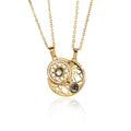 Sun And Moon Love Memory Confession 100 Languages I Love You Necklace Projection Gold Chian Couple Pendant - MERGE.DAY.1.FREESTYLE